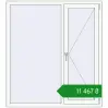 Ціноутворення Вікна 1350x1500 мм Altest Pony 375 RAL 9016 Traffic white з двох сторін. Ціна: ₴11,467.12