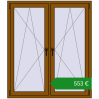 Ціноутворення Вікна 1300x1500 мм REHAU Brillant-Design. Ціна: €552.85