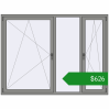 Ціноутворення Вікна 2000x1500 мм Altest Pony 375 RAL 9007 Grey aluminium з двох сторін. Ціна: $626.39