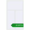 Ціноутворення Вікна 1650x2890 мм REHAU Euro 70 Білий (RAL 9016) з двох сторін. Ціна: ₴20,896.66