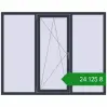 Ціноутворення Вікна 1900x1500 мм REHAU Brillant-Design ANTHRACITE_GREY_STRUKTURAL з двох сторін. Ціна: ₴24,124.73