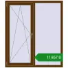 Ціноутворення Вікна 1300x1500 мм REHAU Euro 60 WALNUT з двох сторін. Ціна: ₴11,856.95