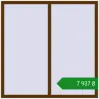Ціноутворення Tilt-and-Turn 1500x1500 mm REHAU Euro 60 WALNUT two-sided. Ціна: ₴7,937.47
