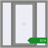 Ціноутворення Вікна 1200x1200 мм Altest Pony 375 RAL 9007 Grey aluminium з двох сторін. Ціна: $234.12