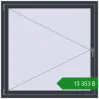 Ціноутворення Вікна 1300x1300 мм REHAU Euro 60 ANTHRACITE_GREY_STRUKTURAL з двох сторін. Ціна: ₴13,353.30