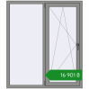 Ціноутворення Вікна 1300x1500 мм Altest Pony 375 RAL 9007 Grey aluminium з двох сторін. Ціна: ₴16,900.55