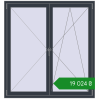 Ціноутворення Вікна 1400x1500 мм REHAU Euro 70 ANTHRACITE_GREY_STRUKTURAL з двох сторін. Ціна: ₴19,023.70