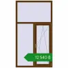 Ціноутворення Вікна 1100x2000 мм REHAU Euro 60 WALNUT з двох сторін. Ціна: ₴12,540.36