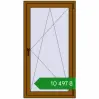 Ціноутворення Вікна 800x1500 мм REHAU Euro 70 GOLDEN OAK з двох сторін. Ціна: ₴10,496.89
