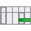 Ціноутворення Вікна 2500x1500 мм Altest Pony 375 RAL 9007 Grey aluminium з двох сторін. Ціна: ₴32,334.69