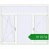 Ціноутворення Вікна 2200x1800 мм REHAU Euro 70 ANTHRACITE_GREY_STRUKTURAL ззовні. Ціна: ₴23,707.44