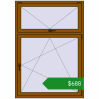 Ціноутворення Вікна 1200x1700 мм REHAU Brillant-Design GOLDEN OAK з двох сторін. Ціна: $687.69
