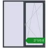 Ціноутворення Вікна 1800x2000 мм REHAU Euro 70 ANTHRACITE_GREY_STRUKTURAL з двох сторін. Ціна: ₴27,514.77