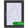 Ціноутворення Вікна 800x1100 мм REHAU Euro 60 ANTHRACITE_GREY_GLATT з двох сторін. Ціна: ₴6,933.44