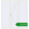 Ціноутворення Вікна 2200x2400 мм REHAU Euro 60 GOLDEN OAK ззовні. Ціна: ₴23,278.71