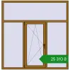 Ціноутворення Вікна 1750x1800 мм REHAU Euro 70 LIGHT_OAK з двох сторін. Ціна: ₴25,309.67