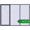 Ціноутворення Вікна 3000x2200 мм REHAU Brillant-Design ANTHRACITE_GREY_STRUKTURAL з двох сторін. Ціна: ₴60,520.75