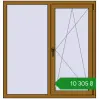 Ціноутворення Вікна 1280x1340 мм REHAU Euro 60 LIGHT_OAK з двох сторін. Ціна: ₴10,304.81
