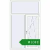 Ціноутворення Вікна 1100x1800 мм REHAU Euro 70 Білий (RAL 9016) з двох сторін. Ціна: ₴11,808.03