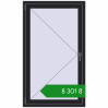 Ціноутворення Вікна 850x1440 мм REHAU Euro 60 BLACK_ULTI-MATT з двох сторін. Ціна: ₴8,300.80