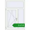 Ціноутворення Вікна 840x1270 мм REHAU Euro 70 Білий (RAL 9016) з двох сторін. Ціна: ₴8,673.15