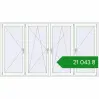 Ціноутворення Вікна 2490x1400 мм REHAU Euro 60 Білий (RAL 9016) з двох сторін. Ціна: ₴21,043.17