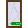 Ціноутворення Вікна 850x1440 мм REHAU Euro 60 WALNUT з двох сторін. Ціна: ₴8,446.70