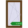 Ціноутворення Вікна 850x1440 мм REHAU Euro 60 WALNUT з двох сторін. Ціна: ₴8,284.20