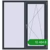 Ціноутворення Вікна 1300x1400 мм REHAU Euro 60 ANTHRACITE_GREY_STRUKTURAL з двох сторін. Ціна: ₴10,483.58