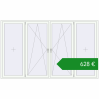 Ціноутворення Вікна 3000x1800 мм REHAU Euro 70 Білий (RAL 9016) з двох сторін. Ціна: €627.61