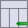 Ціноутворення Вікна 2400x2400 мм REHAU Euro 60 ANTHRACITE_GREY_STRUKTURAL з двох сторін. Ціна: ₴23,338.36