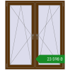 Ціноутворення Вікна 1300x1500 мм REHAU Brillant-Design WALNUT з двох сторін. Ціна: ₴23,597.93