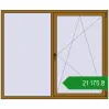 Ціноутворення Вікна 1925x1600 мм REHAU Euro 70 LIGHT_OAK з двох сторін. Ціна: ₴21,175.09