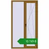 Ціноутворення Вікна 1100x2000 мм REHAU Euro 70 LIGHT_OAK з двох сторін. Ціна: ₴15,749.37