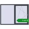 Ціноутворення Вікна 1800x1300 мм REHAU Euro 60 ANTHRACITE_GREY_STRUKTURAL з двох сторін. Ціна: ₴11,840.87