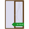 Ціноутворення Вікна 1500x2250 мм REHAU Euro 70 WALNUT з двох сторін. Ціна: ₴26,106.44