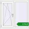 Ціноутворення Вікна 1050x1030 мм REHAU Euro 70 Білий (RAL 9016) з двох сторін. Ціна: ₴8,916.03