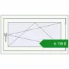 Ціноутворення Вікна 950x540 мм REHAU Euro 70 Білий (RAL 9016) з двох сторін. Ціна: ₴6,117.87