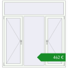 Ціноутворення Вікна 1700x1800 мм REHAU Brillant-Design Білий (RAL 9016) з двох сторін. Ціна: €462.25