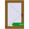 Ціноутворення Вікна 780x1180 мм REHAU Euro 60 LIGHT_OAK з двох сторін. Ціна: $153.85