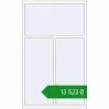 Ціноутворення Вікна 1300x2150 мм REHAU Euro 70 Білий (RAL 9016) з двох сторін. Ціна: ₴13,523.37