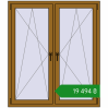 Ціноутворення Вікна 1300x1500 мм REHAU Brillant-Design LIGHT_OAK з двох сторін. Ціна: ₴19,494.40