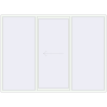 Ціноутворення Розсувні терасні двері 3000x2200 мм REHAU Brillant 70 (Похило-зсувні) Білий (RAL 9016) з двох сторін