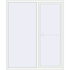 Ціноутворення Розсувні терасні двері 1750x2100 мм REHAU Euro 60 (Похило-зсувні) Білий (RAL 9016) з двох сторін