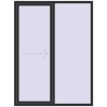 Ціноутворення Розсувні терасні двері 1650x2200 мм REHAU Euro 60 (Похило-зсувні) ANTHRACITE_GREY_GLATT з двох сторін