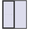 Ціноутворення Розсувні терасні двері 1900x2200 мм REHAU GENEO HST ANTHRACITE_GREY_GLATT з двох сторін
