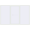 Ціноутворення Розсувні терасні двері 3000x2000 мм REHAU Euro 60 (Похило-зсувні) Білий (RAL 9016) з двох сторін