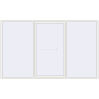Ціноутворення Розсувні терасні двері 3500x2100 мм REHAU SYNEGO (Похило-зсувні) Білий (RAL 9016) з двох сторін