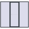 Ціноутворення Розсувні терасні двері 2400x2200 мм REHAU Euro 60 (Похило-зсувні) ANTHRACITE_GREY_STRUKTURAL з двох сторін