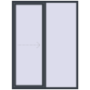 Ціноутворення Розсувні терасні двері 1650x2200 мм REHAU Euro 60 (Похило-зсувні) ANTHRACITE_GREY_STRUKTURAL з двох сторін